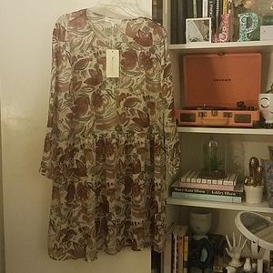 Two by Vince Camuto floral chiffon dress